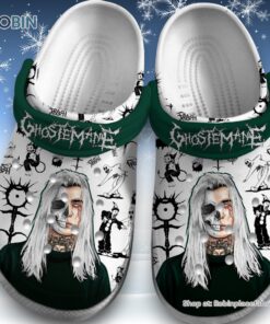 Ghostemane Green White Skull Halloween Unisex Classic Crocs Ghostemane Green White Skull Halloween Unisex Classic Crocs