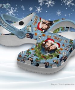 Gilmore Girl Merry Christmas Blue Classic Crocs Gilmore Girl Merry Christmas Blue Classic Crocs
