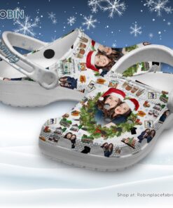 Gilmore Girl Merry Christmas White Classic Crocs