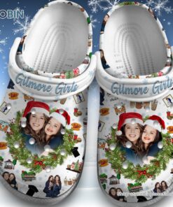 Gilmore Girl Merry Christmas White Classic Crocs