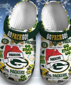Go Pack Go Packen Merry Christmas Classic Crocs