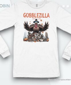 Gobblezilla Happy Thanksgiving Shirt