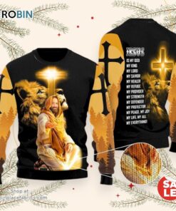 God Jesus Is My Everything Ugly Christmas Sweater, Jesus Christmas Sweater
