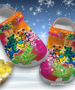 Grateful Dead 3D Printed Crocs Clogs Shoes, Dacing Bear 3D Printed Crocs Clogs Shoes Grateful Dead 3D Printed Crocs Clogs Shoes, Dacing Bear 3D Printed Crocs Clogs Shoes