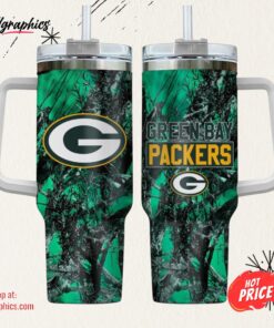 Green Bay Packers NFL Hunting Personalized Stanley Tumbler 40oz