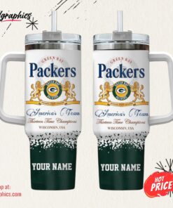 Green Bay Packers Personalized NFL Champions Modelo 40oz Stanley Tumbler