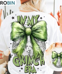 Grinchmas Coquette Bow Sweatshirt, Funny Christmas Shirt, Long Sleeve Cotton, Hoodie Grinchmas Coquette Bow Sweatshirt, Funny Christmas Shirt, Long Sleeve Cotton, Hoodie