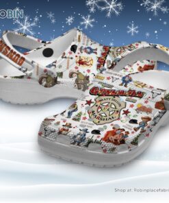 Gun Smoke Merry Christmas White Classic Crocs