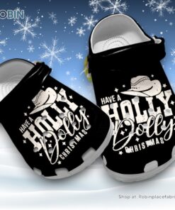 Have A Holly Dolly Christmas 3D Printed Crocs Shoes