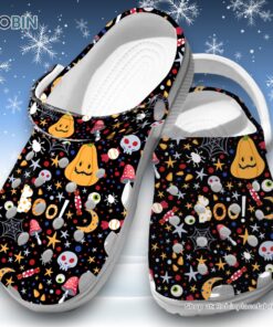 Halloween Boo Pattern 3D Printed Crocs Clogs Shoes Shoes Halloween Boo Pattern 3D Printed Crocs Clogs Shoes Shoes