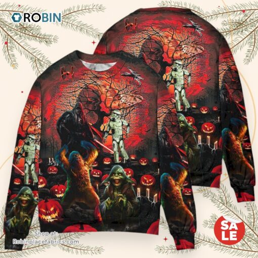 Halloween Starwars Creepy Scare Halloween Sweater, Star Wars Ugly Sweatshirt