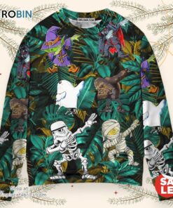 Halloween Starwars Dabbing Skeleton Zombie Halloween Sweater