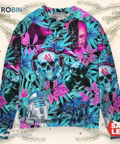 Halloween Starwars Tropical Friends Lovers Halloween Sweater