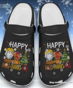 Happy Halloween Thankgiving Christmas Unisex Classic Crocs
