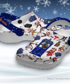 Happy WHO Holidays Christmas Classic Crocs