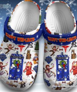 Happy WHO Holidays Christmas Classic Crocs