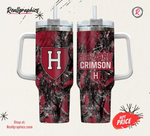 Harvard Crimson Realtree Hunting 40oz Tumbler
