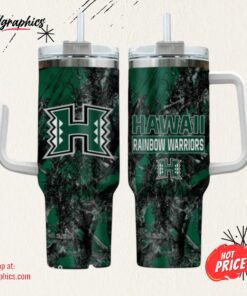 Hawaii Rainbow Warriors Realtree Hunting 40oz Tumbler