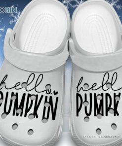 Hello Pumpkin 3D Printed Crocs Shoes