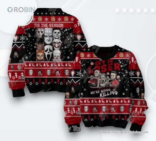 Horror Movies Get In Loser We’re Going Killing Sweater
