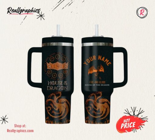 House of The Dragon TV SeriesCustom Stanley Cup 40  OZ Tumbler With Handle