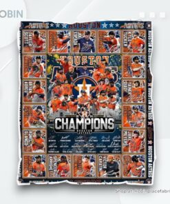 Houston Astros 2024 Champions Fleece Blanket