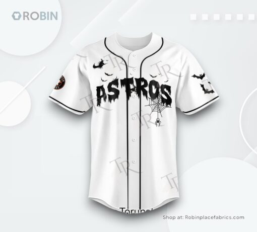 Houston Astros Halloween 2024 Baseball Jersey Shirt Style Custom Name and Number