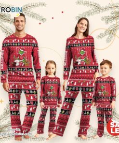 Houston Cougars NCAA Custom Name Grinch Christmas And Sport Team Pajama Set
