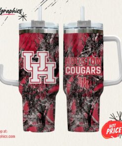 Houston Cougars Realtree Hunting 40oz Tumbler Houston Cougars Realtree Hunting 40oz Tumbler