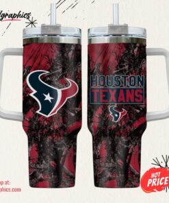 Houston Texans NFL Hunting Personalized Stanley Tumbler 40oz