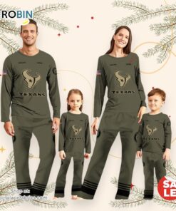 Houston Texans Pajamas Sport Pajamas Personalized Your Name NFL Pajamas