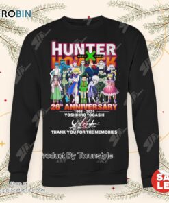 Hunter x Hunter 26th Anniversary 1998 2024 Yoshihiro Togashi Thank You For The Memories T Shirt Hunter x Hunter 26th Anniversary 1998 2024 Yoshihiro Togashi Thank You For The Memories T Shirt