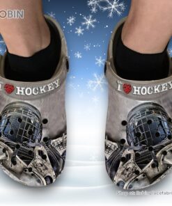 I Love Hockey 3D Printed Crocs Clogs Shoes