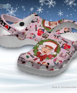 I Love Lucy Merry Christmas Pink Classic Crocs