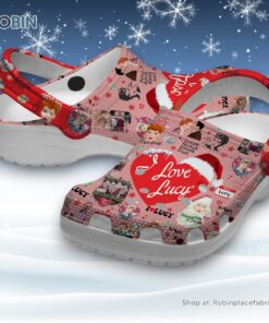 I Love Lucy Merry Christmas Red Classic Crocs