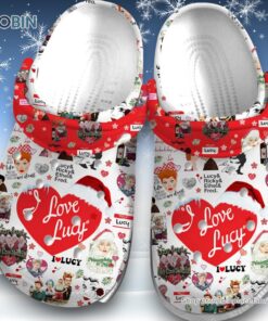 I Love Lucy Merry Christmas White Classic Crocs