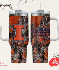 Illinois Fighting Illini Realtree Hunting 40oz Tumbler