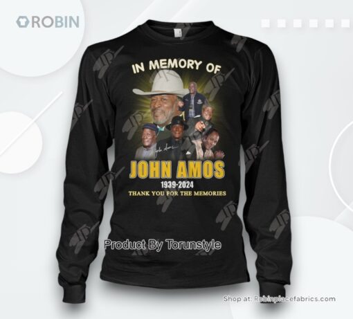 In Memory Of John Amos 1939 2024 Thank You For The Memories T Shirt