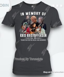 In Memory Of Kris Kristofferson 1936 2024 Thank You For The Music And Memories T Shirt