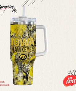 Iowa Hawkeyes Ncaa Hunting Personalized Stanley Tumbler 40oz Gift For Fans