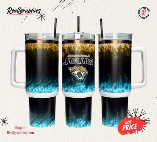 Jacksonville Jaguars 40oz Tumbler NFL Tumbler Wrap