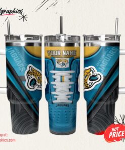 Jacksonville Jaguars Sneaker NFL Personalized Stanley Tumbler 40Oz