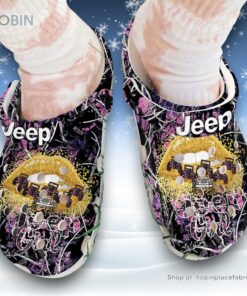 Jeep Girl 3D Printed Crocs Clogs Shoes Jeep Girl 3D Printed Crocs Clogs Shoes