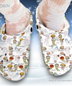 Jellyfish of the World 3D Printed Crocs Clogs Shoes