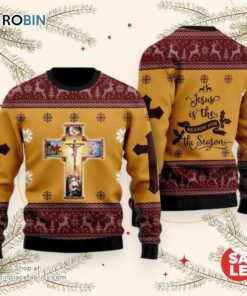 Jesus Christmas Ugly Christmas Sweater, Jesus Christmas Sweater, Ugly Christmas Jesus Sweater