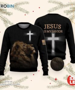 Jesus Is My Savior Ugly Christmas Sweater, Jesus Christmas Sweater