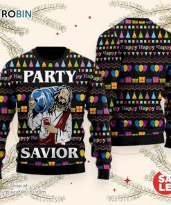 Jesus Party Ugly Christmas Sweater, Jesus Christmas Sweater