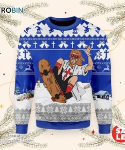 Jesus Skateboarding Christmas Ugly Christmas Sweater, Jesus Christmas Sweater, Star Wars Ugly Sweatshirt