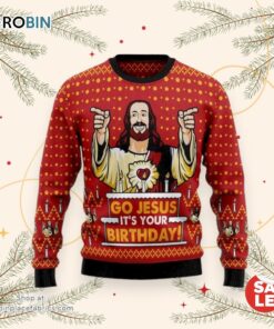 Jesus’s Birthday Ugly Christmas Sweater, Jesus Christmas Sweater