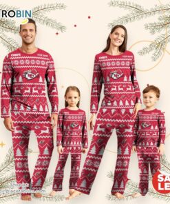 Kansas City Chiefs Christmas NFL Custom Family Pajamas